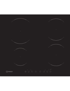 Indesit VIA 640 0 C piano cottura Nero Da incasso Piano cottura a induzione 4 Fornello(i)