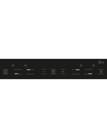 Hotpoint IKIA 640 F piano cottura Nero Da incasso 58 cm Piano cottura a induzione 4 Fornello(i)
