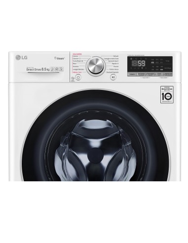 LG F2WV7S8P1 Lavatrice Slim Intelligente AIDD 8.5kg Vapore TurboWash 1400 Giri min Carica frontale Classe A+++-30%