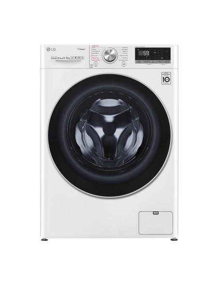 LG F4DV709H1 Lavasciuga Intelligente AIDD 9 6kg Vapore TurboWash 1400 Giri min Carica frontale Classe A