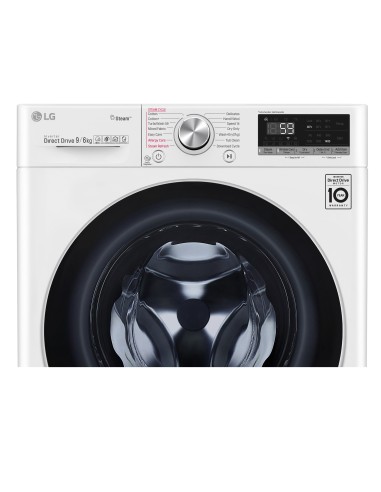 LG F4DV709H1 Lavasciuga Intelligente AIDD 9 6kg Vapore TurboWash 1400 Giri min Carica frontale Classe A