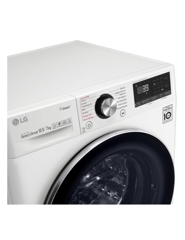 LG F4DV910H2 Lavasciuga Intelligente AIDD 10,5 7kg Vapore TurboWash 360 1400 Giri min Carica frontale Classe A