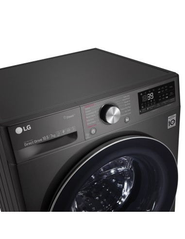 LG F4DV910H2S Lavasciuga Intelligente AIDD 10,5 7kg Vapore TurboWash 360 1400 Giri min Carica frontale Classe A