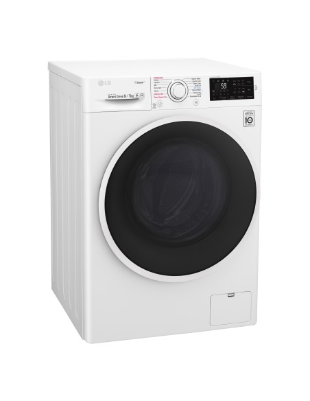 LG F4J6VG0W lavasciuga Libera installazione Caricamento frontale Bianco