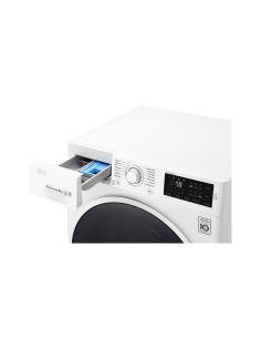 LG F4J6VN0W lavatrice 9 kg Libera installazione Carica frontale 1400 Giri min Bianco 2
