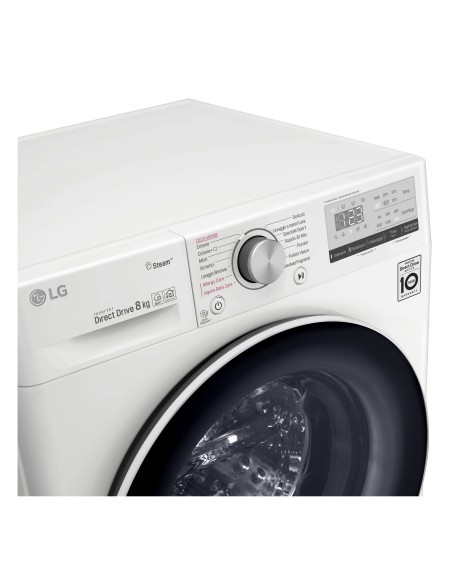 LG F4WV408S0E Lavatrice Intelligente AIDD 8kg Vapore 1400 Giri min Carica frontale Classe A+++-40%