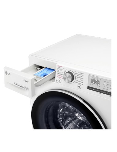 LG F4WV408S0E Lavatrice Intelligente AIDD 8kg Vapore 1400 Giri min Carica frontale Classe A+++-40%