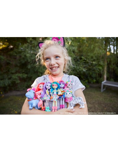 Mattel Enchantimals Bambole con amici cuccioli, Assortimento, FNH22