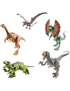 Mattel Jurassic World Dino Azione & Attacco, Dinosauri Articolati, Assortimento, FPF11