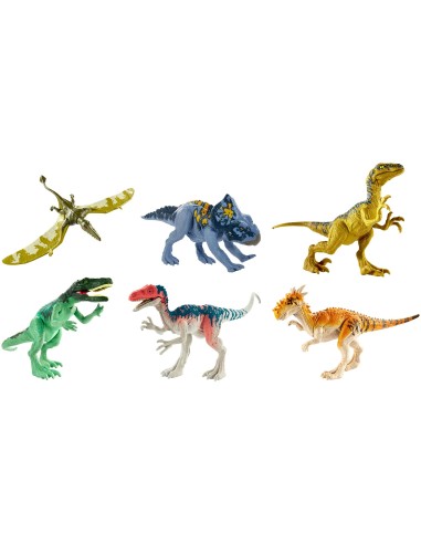 Mattel Jurassic World Dino Azione & Attacco, Dinosauri Articolati, Assortimento, FPF11
