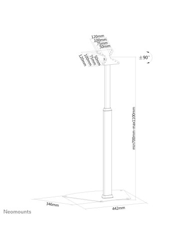 Neomounts by Newstar Supporto da pavimento