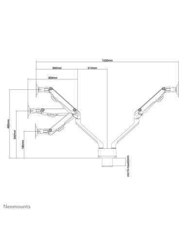 Neomounts by Newstar Supporto da scrivania per monitor
