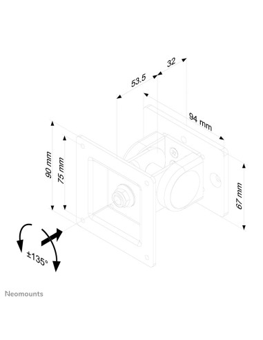 Neomounts by Newstar Supporto per barra portastrumenti per monitor