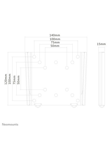Neomounts by Newstar Supporto a parete per monitor TV