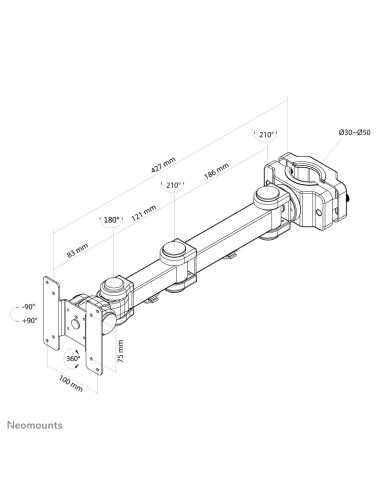Neomounts by Newstar Supporto per monitor TV