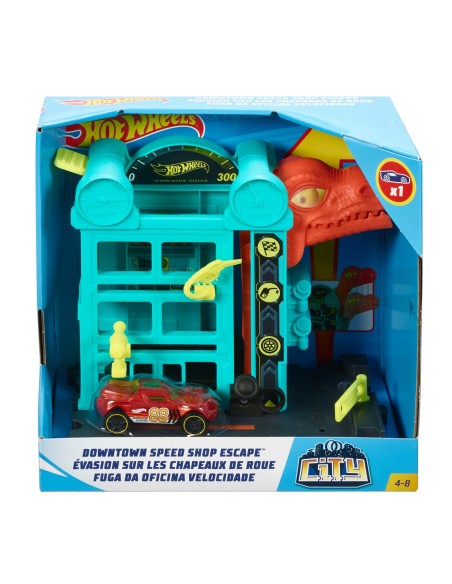 Hot Wheels Playset City con Macchinina, Assortimento, FRH28 Auto e corsa