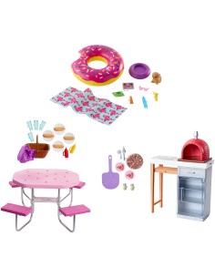 Mattel Barbie Set di mobili per esterno, Assortimento, FXG37 2