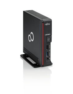 Fujitsu ESPRIMO G558 DDR4-SDRAM i3-9100 USFF Intel® Core™ i3 4 GB 256 GB SSD Windows 10 Pro Mini PC Nero, Rosso