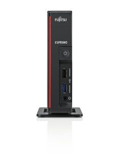 Fujitsu ESPRIMO G558 DDR4-SDRAM i5-9400T USFF Intel® Core™ i5 8 GB 256 GB SSD Windows 10 Pro Mini PC Nero