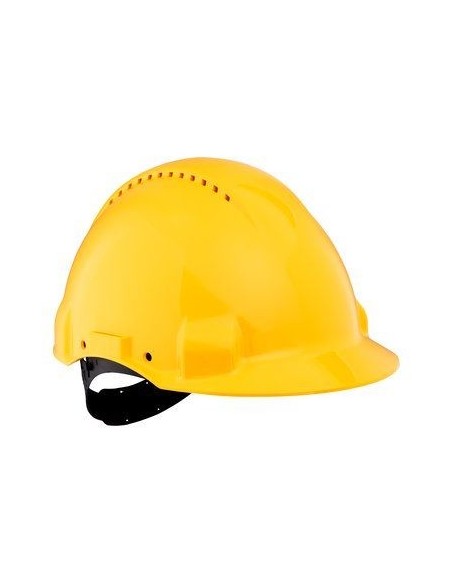 3M G3000CUV-GU casco di sicurezza Pelle, Plastica Giallo