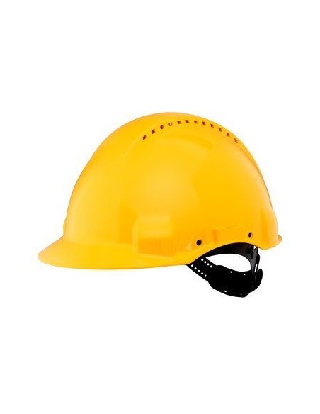 3M G3000CUV-GU casco di sicurezza Pelle, Plastica Giallo