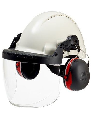 3M G3000CUV-VI casco di sicurezza Plastica Bianco