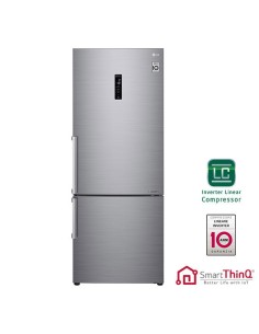 LG GBB567PZCZB Frigorifero Smart Combinato Largo 70 Maniglie a barra in alluminio Display esterno LED