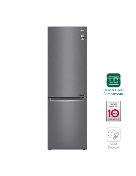 LG GBP62DSNFN Frigorifero Combinato Maniglie integrate Display interno LED