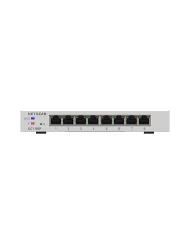 NETGEAR GC108P Gestito L2 L3 L4 Gigabit Ethernet (10 100 1000) Supporto Power over Ethernet (PoE) Bianco