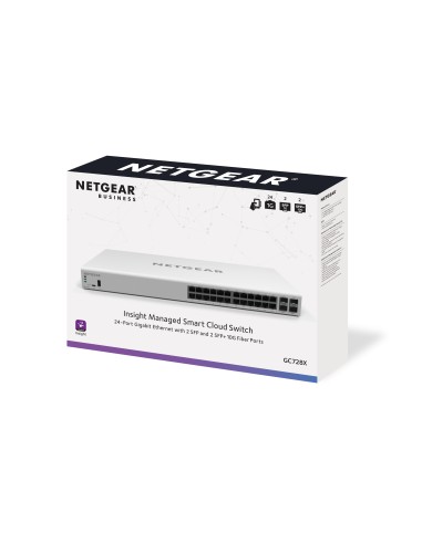 Netgear GC728XP Gestito L2 L3 L4 Gigabit Ethernet (10 100 1000) Supporto Power over Ethernet (PoE) 1U Bianco