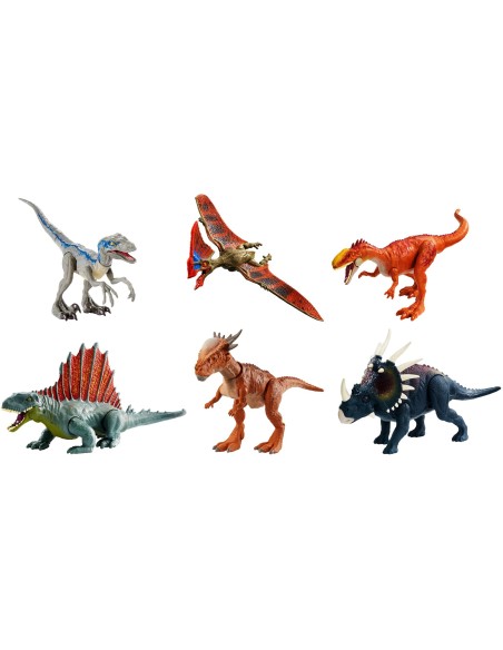 Mattel Jurassic World Dinosauri Colpo Selvaggio, con articolazioni snodate, Assortimento, GCR54