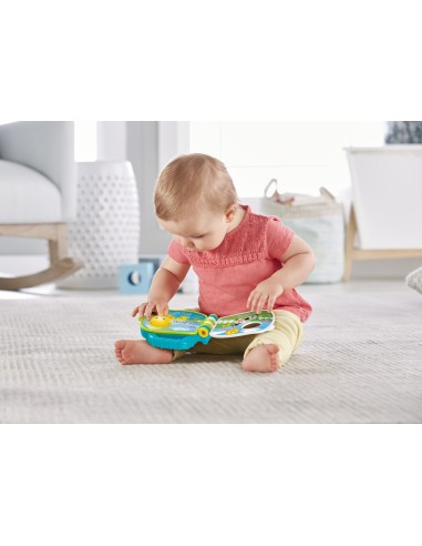 Fisher-Price Libro Degli Animali 123, Giocattolo per Bambini di 6 + Mesi per Imparare Parole, Lettere e Numeri, GFP34