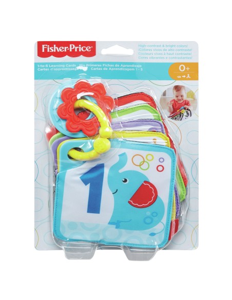 Fisher-Price Soffici Carte Gira&Impara, con 10 lati da esplorare, GFX90