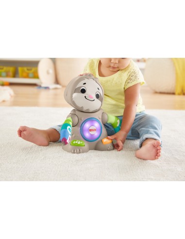 Fisher-Price Parlamici Baby Bradipo, Giocattolo Educativo con Luci, Suoni e Musica, dai 9+ Mesi, GHY90