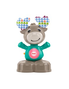 Fisher-Price Parlamici Baby alce Dondolina, Giocattolo Educativo con Luci, Suoni e Musica, dai 9+ Mesi, GJB17