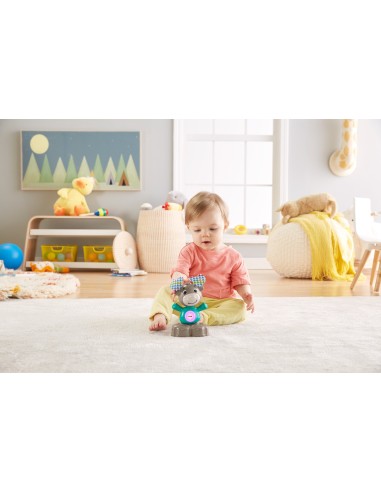 Fisher-Price Parlamici Baby alce Dondolina, Giocattolo Educativo con Luci, Suoni e Musica, dai 9+ Mesi, GJB17