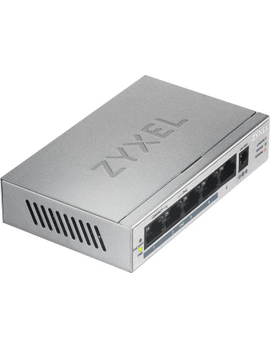 Zyxel GS1005HP Non gestito Gigabit Ethernet (10 100 1000) Supporto Power over Ethernet (PoE) Argento