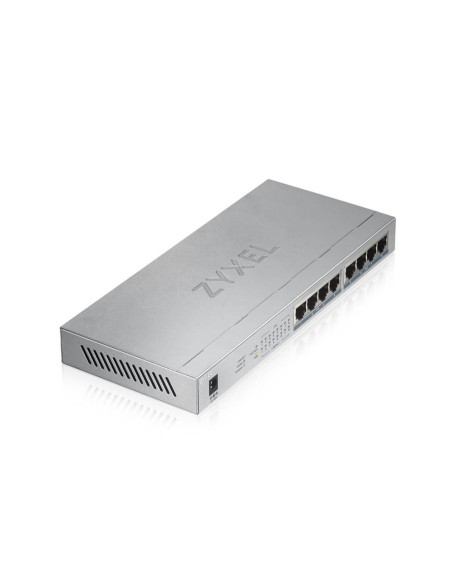 Zyxel GS1008HP Non gestito Gigabit Ethernet (10 100 1000) Supporto Power over Ethernet (PoE) Grigio