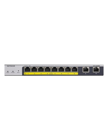 NETGEAR GS110TPP Gestito L2 L3 L4 Gigabit Ethernet (10 100 1000) Supporto Power over Ethernet (PoE) Grigio