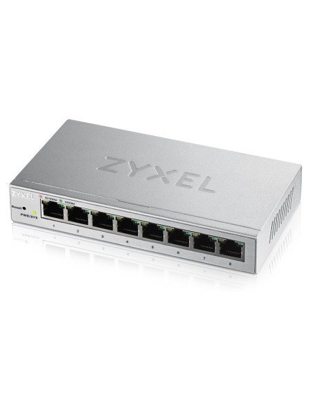 Zyxel GS1200-8 Gestito Gigabit Ethernet (10 100 1000) Argento