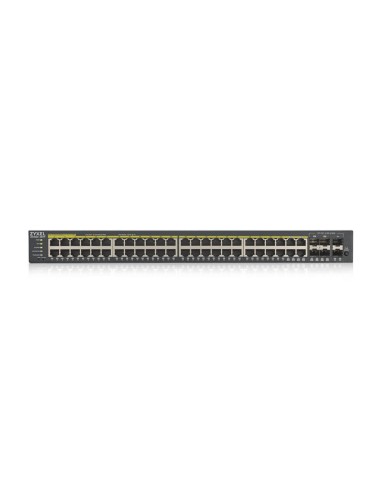 Zyxel GS1920-48HPV2 Gestito Gigabit Ethernet (10 100 1000) Supporto Power over Ethernet (PoE) Nero