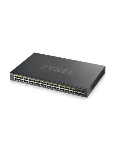 Zyxel GS1920-48HPV2 Gestito Gigabit Ethernet (10 100 1000) Supporto Power over Ethernet (PoE) Nero