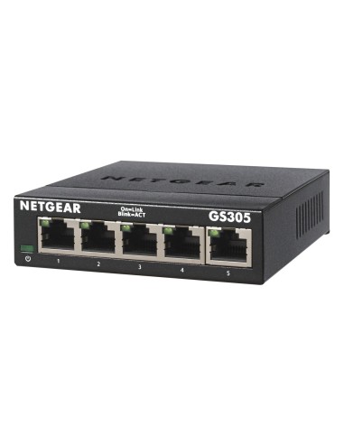 NETGEAR GS305 Non gestito L2 Gigabit Ethernet (10 100 1000) Nero