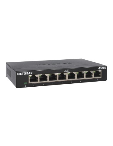 NETGEAR GS308-300PES switch di rete Non gestito L2 Gigabit Ethernet (10 100 1000) Nero