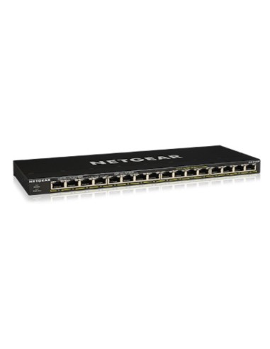 Netgear GS316P Non gestito Gigabit Ethernet (10 100 1000) Supporto Power over Ethernet (PoE) Nero