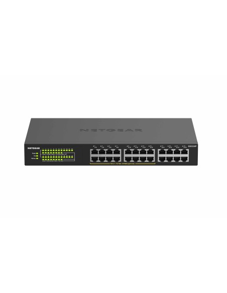 Netgear GS324P Non gestito Gigabit Ethernet (10 100 1000) Supporto Power over Ethernet (PoE) 1U Nero