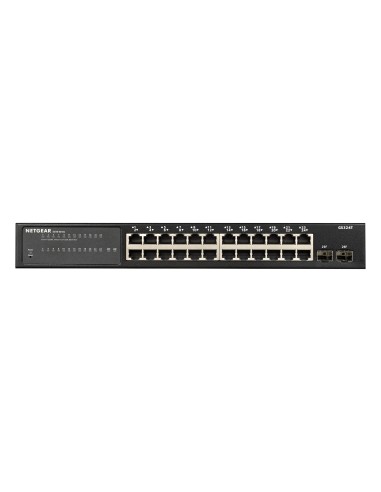 NETGEAR GS324T Gestito Gigabit Ethernet (10 100 1000) Nero