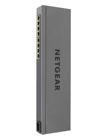 Netgear GS408EPP Gestito L2 Gigabit Ethernet (10 100 1000) Supporto Power over Ethernet (PoE) Nero, Grigio