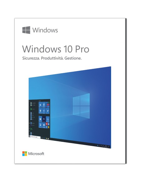 Microsoft Windows 10 Professional Prodotto completamente confezionato (FPP) 1 licenza e