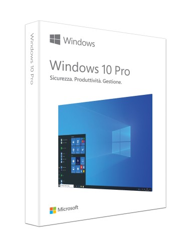 Microsoft Windows 10 Professional Prodotto completamente confezionato (FPP) 1 licenza e